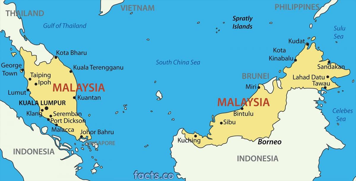 a map of malaysia