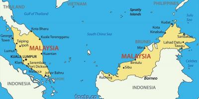 A map of malaysia