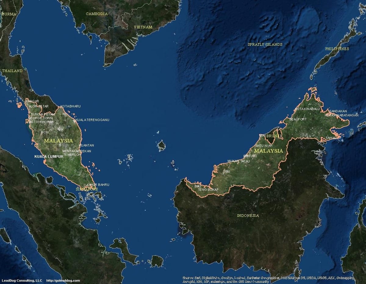 map of live map malaysia