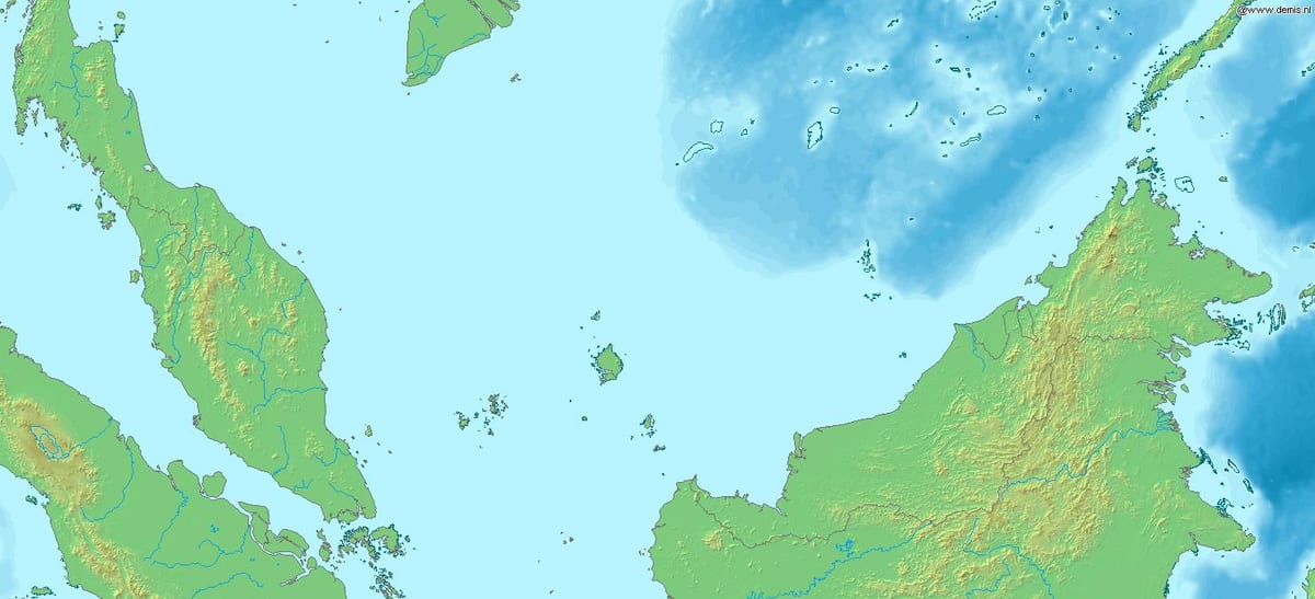 map of malaysia 3d
