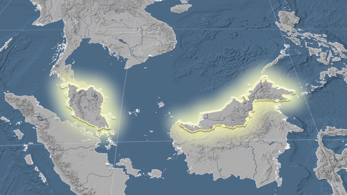 map of malaysia elevation