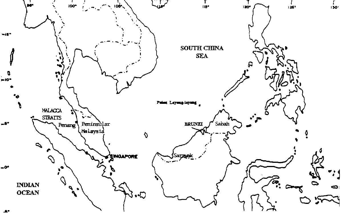 map of malaysia map drawing