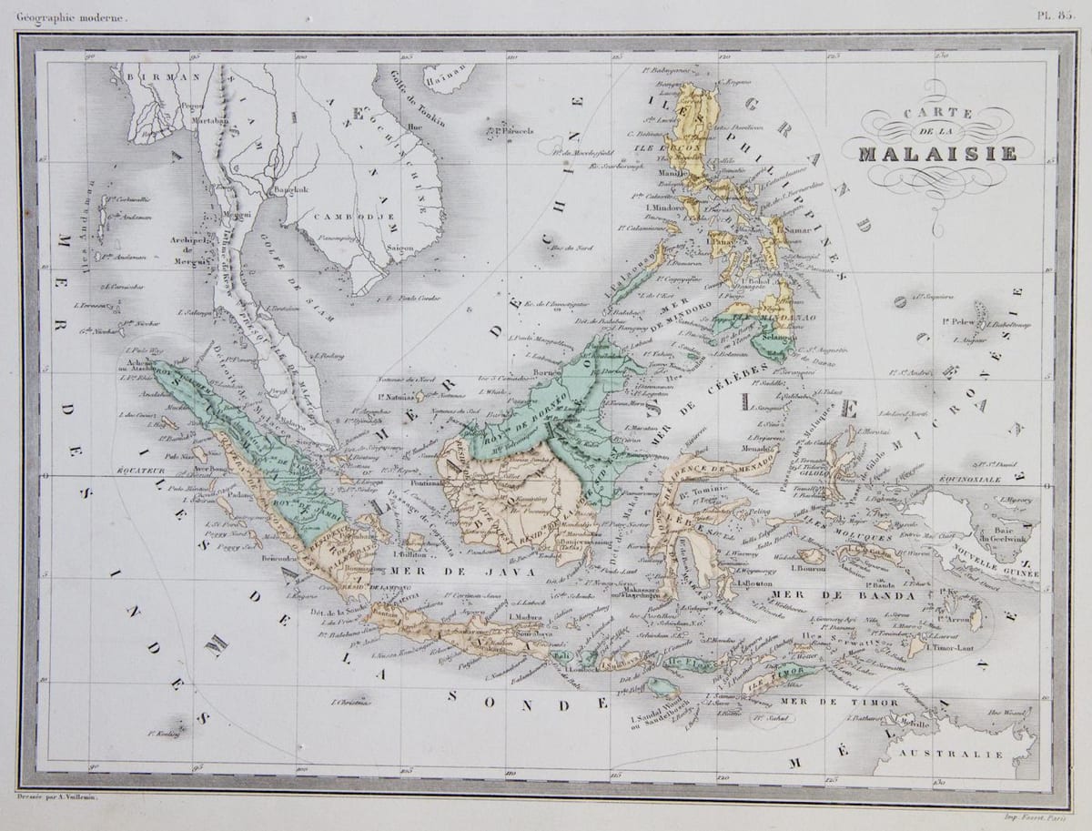 map of malaysia old
