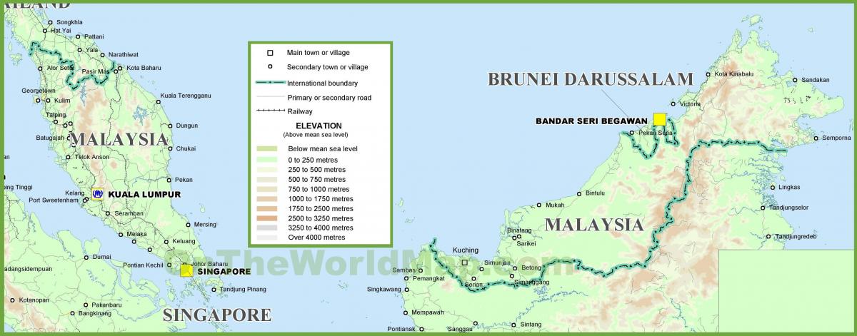 malaysia geography map