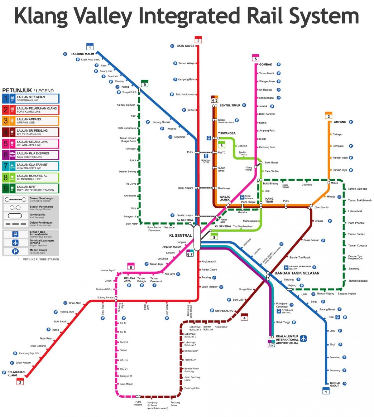 transit map malaysia