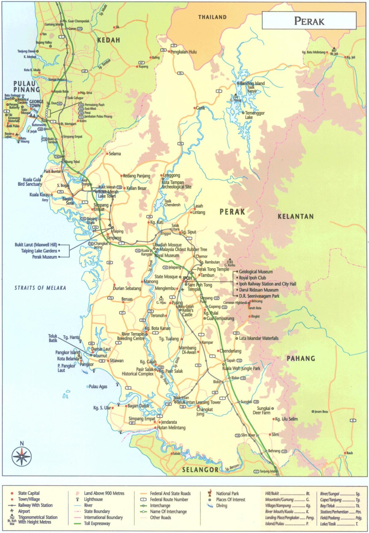 map of perak state malaysia