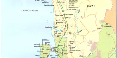 Malaysia kedah map