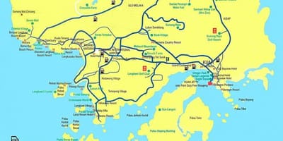 Map of malaysia and langkawi
