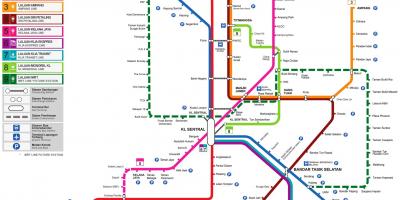 Lrt line map malaysia