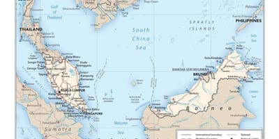 Malaysia international airport map