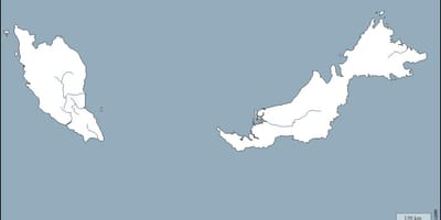 Blank map of malaysia