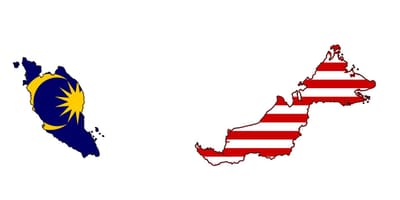 Map of malaysia flag