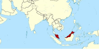 Map showing malaysia