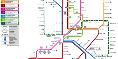 Transit map malaysia