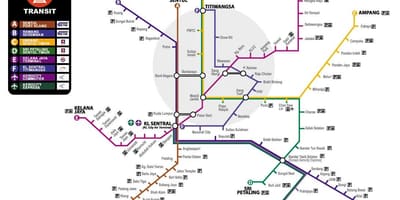 Map of malaysia transportation