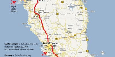 Northern malaysia map
