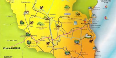 Map of pahang state malaysia