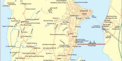 Map pulau pinang malaysia