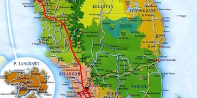 Map of south malaysia