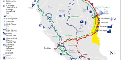 Malaysia train station map